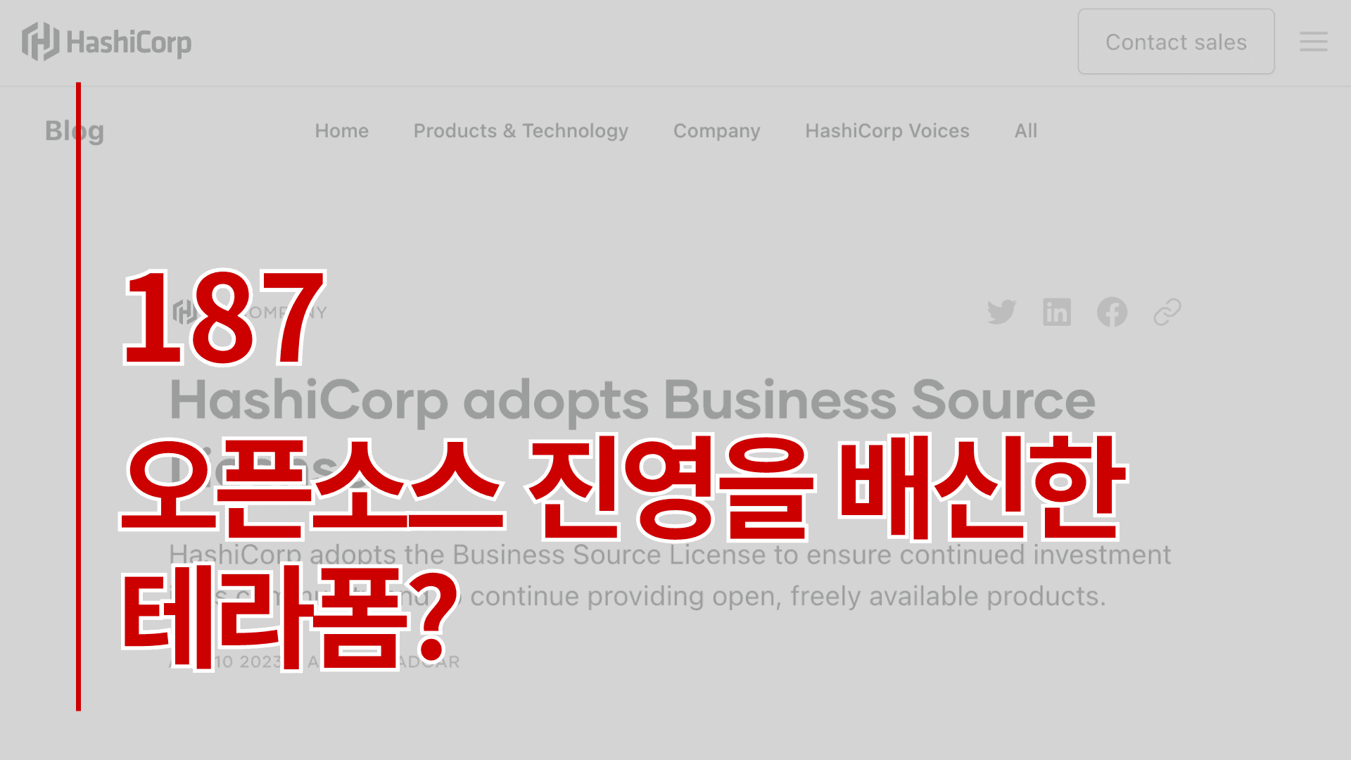 오픈소스 진영을 배신한 테라폼?