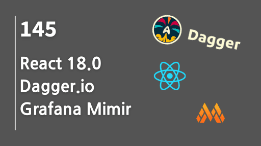React 18.0, Dagger.io, Grafana Mimir