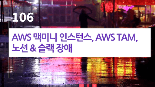 AWS 맥미니 지원, AWS TAM, 노션 & 슬랙 장애